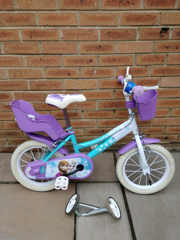 frozen bike with doll seat